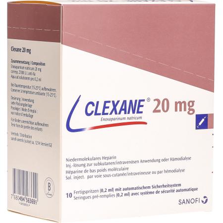 Clexane Inj L&ouml;s 20 mg/0.2ml 10 Fertspr 0.2 ml - PrimeCare Global